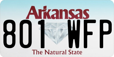 AR license plate 801WFP