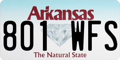 AR license plate 801WFS