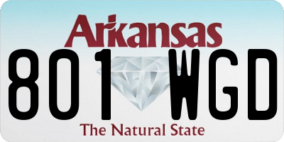 AR license plate 801WGD