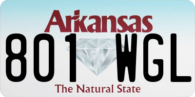 AR license plate 801WGL