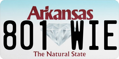 AR license plate 801WIE