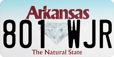 AR license plate 801WJR