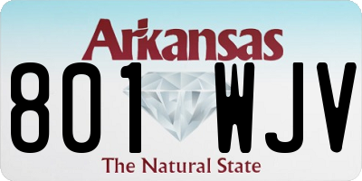 AR license plate 801WJV