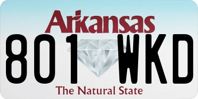 AR license plate 801WKD