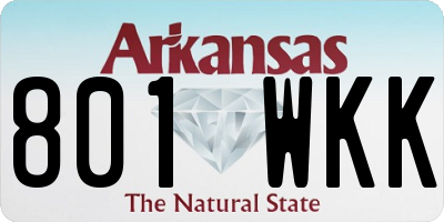AR license plate 801WKK