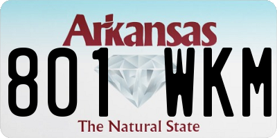 AR license plate 801WKM