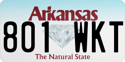 AR license plate 801WKT