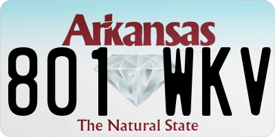 AR license plate 801WKV