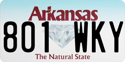AR license plate 801WKY