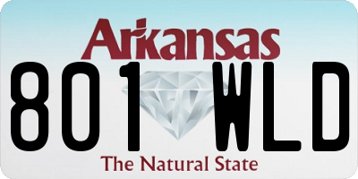 AR license plate 801WLD
