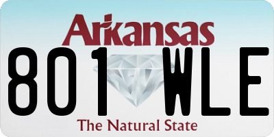 AR license plate 801WLE