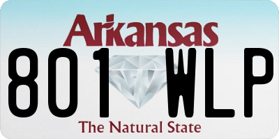 AR license plate 801WLP