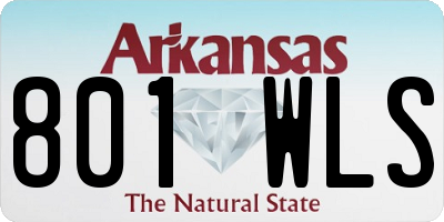 AR license plate 801WLS