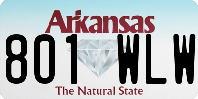 AR license plate 801WLW