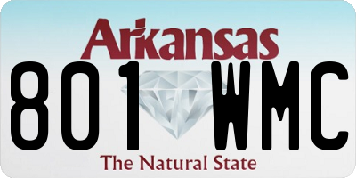AR license plate 801WMC