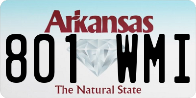 AR license plate 801WMI