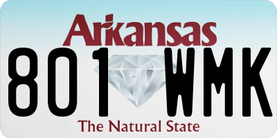 AR license plate 801WMK