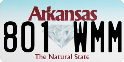 AR license plate 801WMM