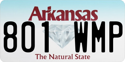 AR license plate 801WMP