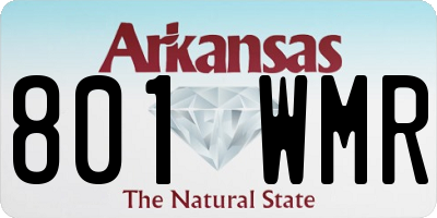AR license plate 801WMR