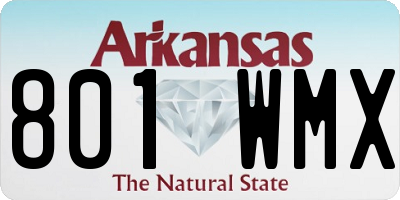 AR license plate 801WMX