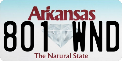 AR license plate 801WND