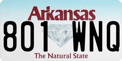 AR license plate 801WNQ