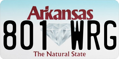 AR license plate 801WRG