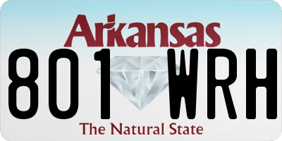 AR license plate 801WRH
