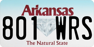 AR license plate 801WRS