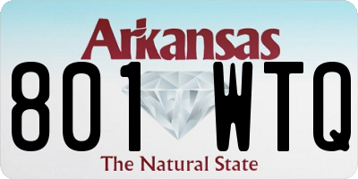 AR license plate 801WTQ