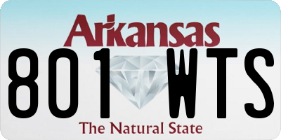 AR license plate 801WTS