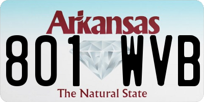 AR license plate 801WVB