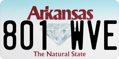 AR license plate 801WVE