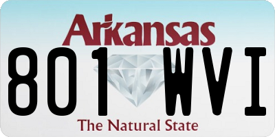 AR license plate 801WVI