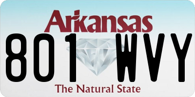 AR license plate 801WVY