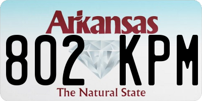 AR license plate 802KPM