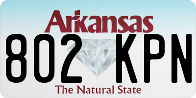 AR license plate 802KPN