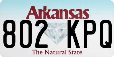 AR license plate 802KPQ