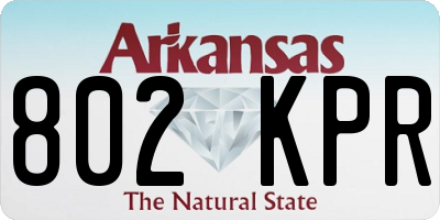 AR license plate 802KPR