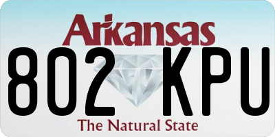 AR license plate 802KPU