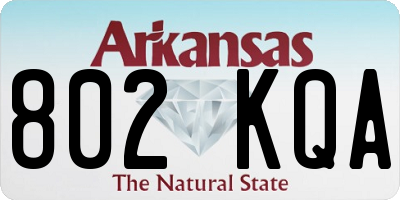 AR license plate 802KQA
