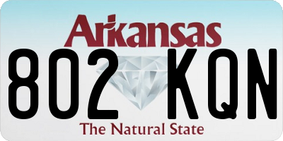 AR license plate 802KQN