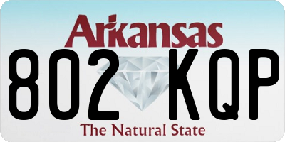 AR license plate 802KQP