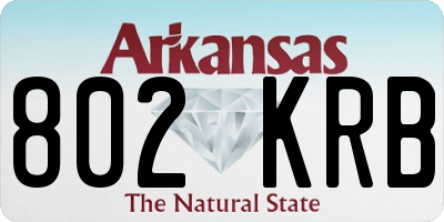 AR license plate 802KRB