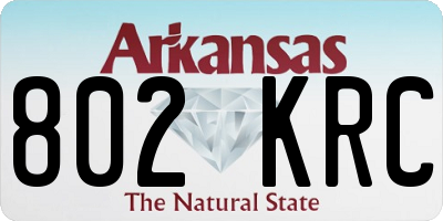 AR license plate 802KRC