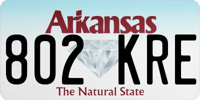 AR license plate 802KRE