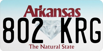 AR license plate 802KRG