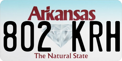 AR license plate 802KRH