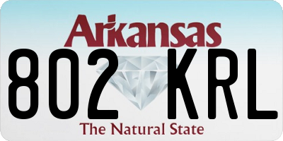 AR license plate 802KRL